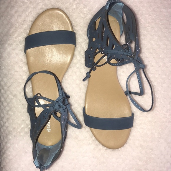 Dollhouse Shoes - Dollhouse Gladiator Blue Sandals